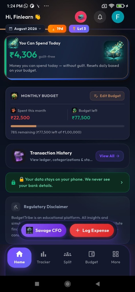 Safe-to-Spend Screen