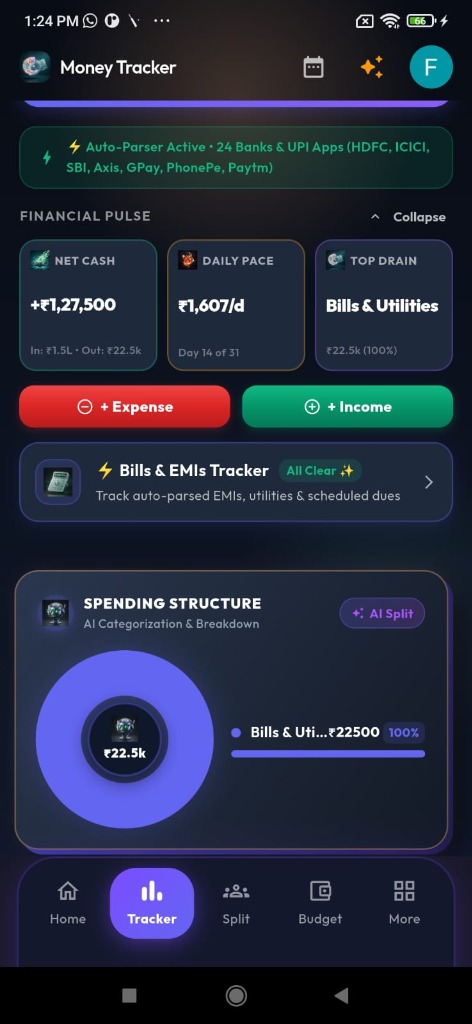 Tracker Pulse Screen